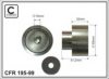 CAFFARO 195-99 Deflection/Guide Pulley, v-ribbed belt